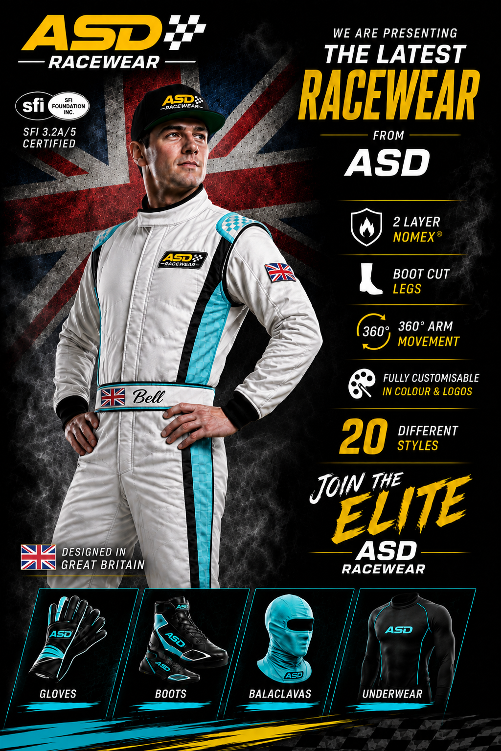 ASD Elite custom racing suit