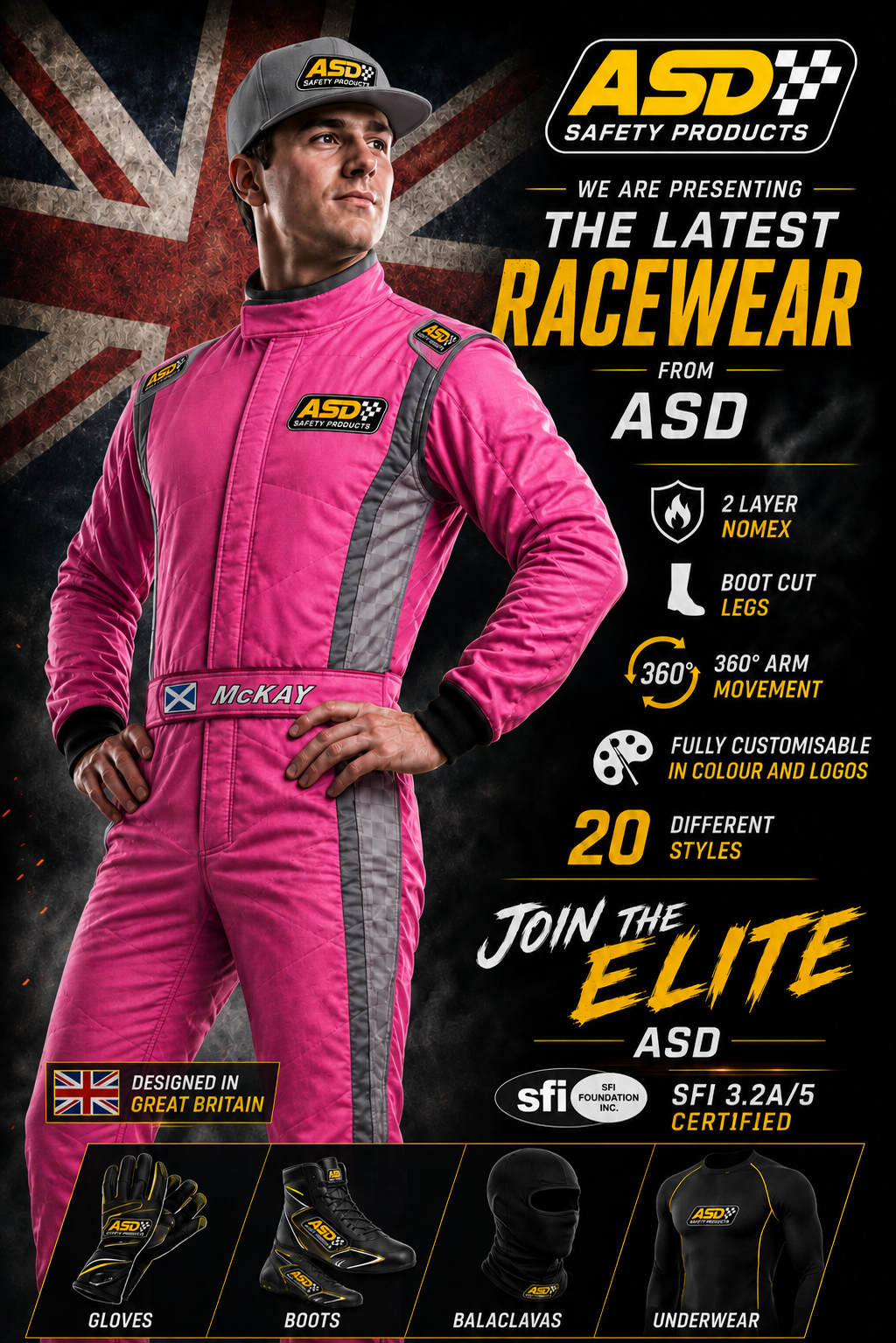 ASD Competition custom racing suit